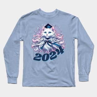 Graduation 2024 Majestic Cat Long Sleeve T-Shirt